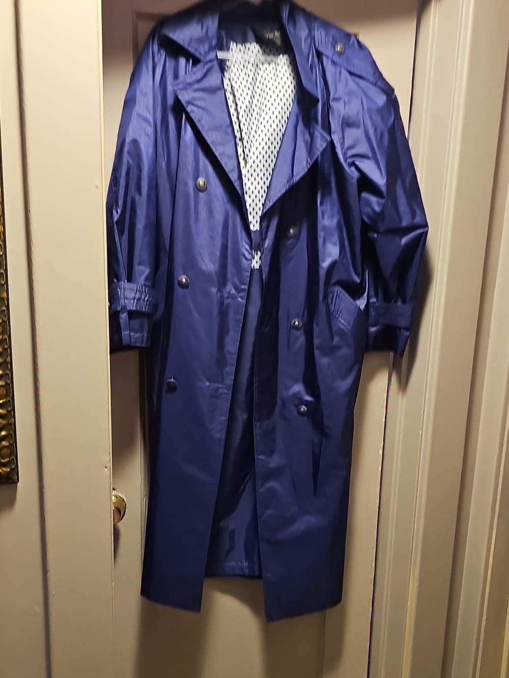 Womens Purple Trench Coat